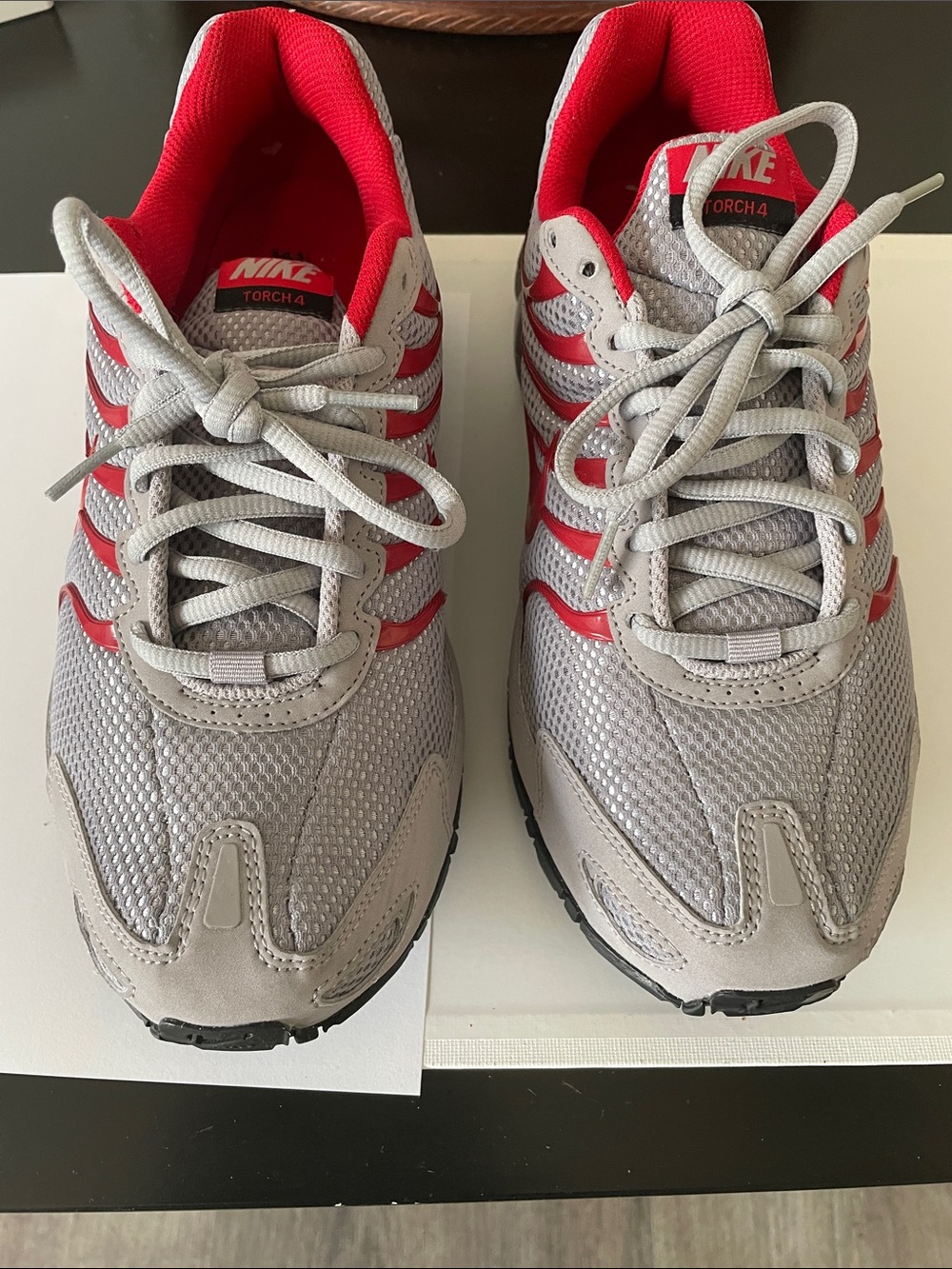 Nike Gray and Red Torch 4 Men's Running Shoes